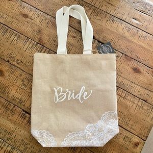 BRIDE Wedding Honeymoon Reusable Tote Bag NWT